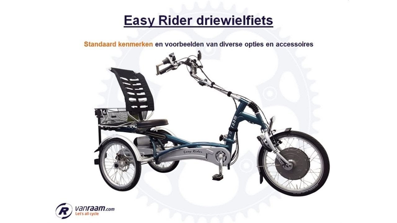 Easy Rider driewielfiets (kenmerken en opties)