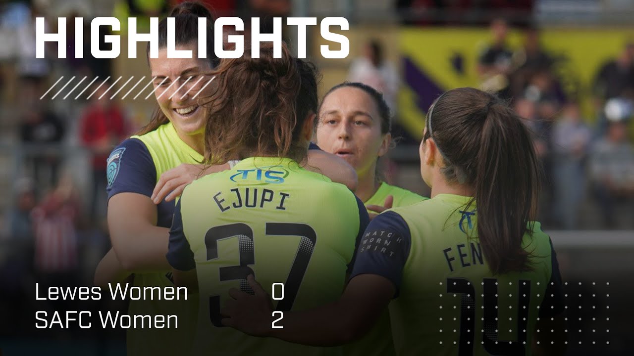 Lasses Go Top | Lewes Women 0 - 2 SAFC Women | Barclays WC Highlights
