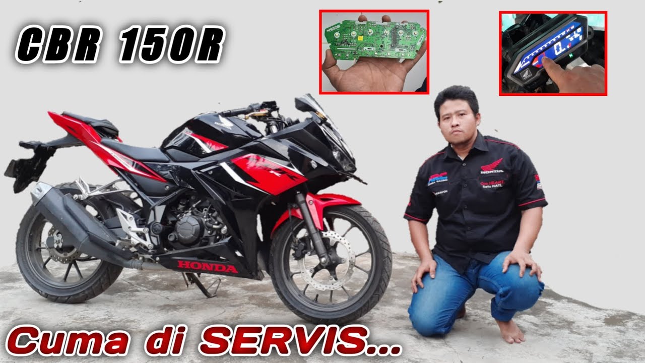 Speedometer CBR150R ngeblank layar cuma putih | analisa kerusakan dan servis