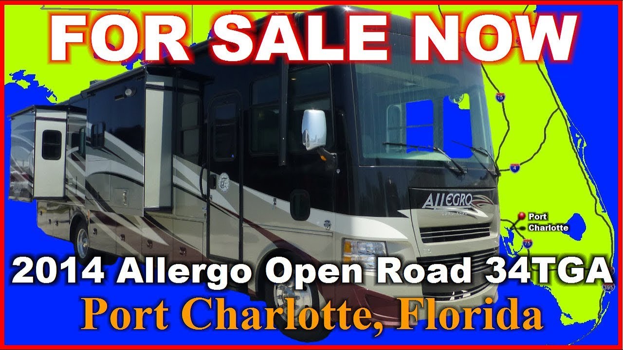 2014 Tiffin Allergo Open Road 34TGA Used Class A Gas Motorhome, Florida, Punta Gorda, Fort Myers