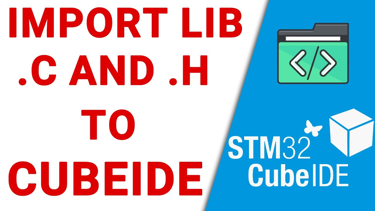 tutorial import library .c and .h to stm32cubeide | آموزش اضافی کردن کتابخانه به کیوب آی دی ای