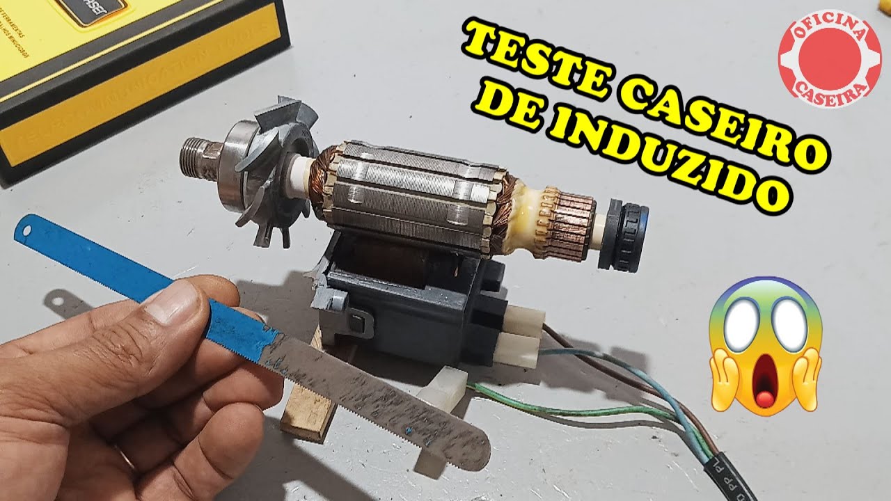 TESTE DE INDUZIDO COM TESTADOR FEITO EM CASA, 