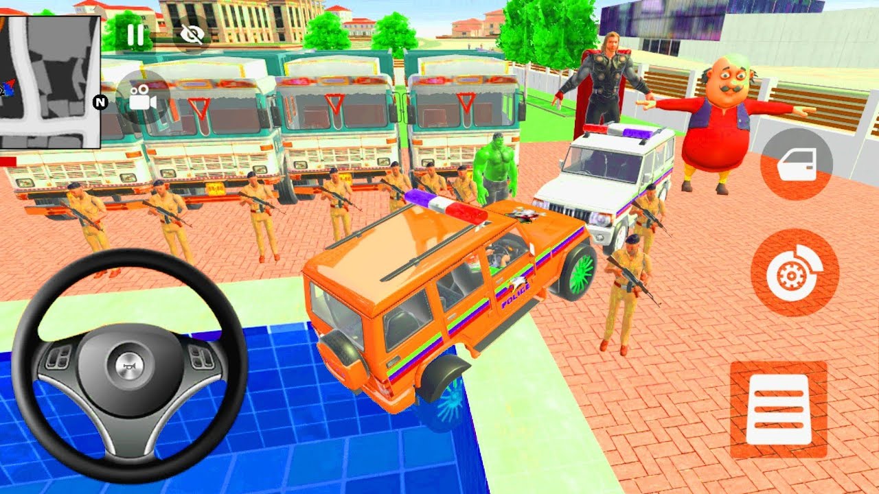 Modified Police Car 🚨 Gangster Life in Indian Streets | Open WorldGame game for android ❤️