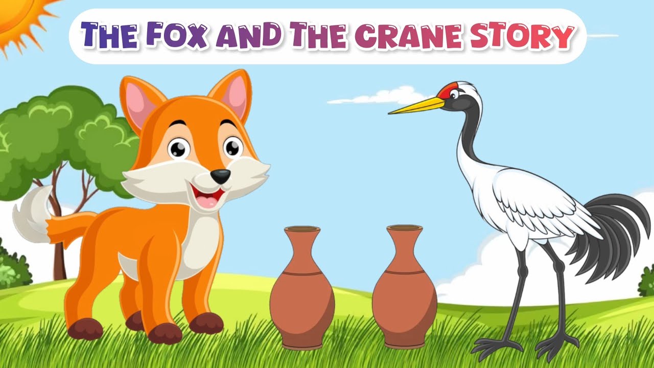 Fox And Crane | The Fox And The Crane | Story In English | Moral Story | Short Story |Story for Kids