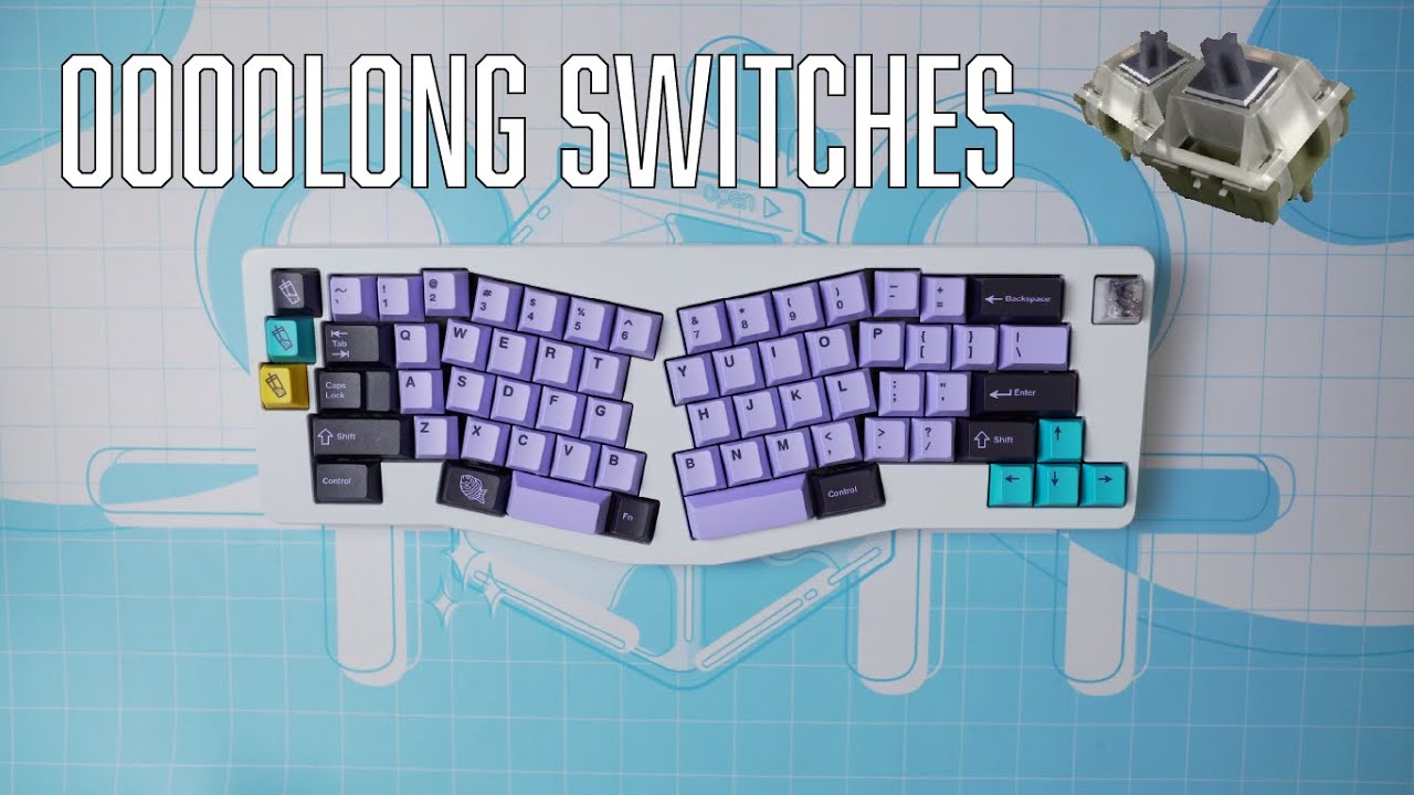 OOOOlong Switches by Zenclack in a Bear65 Typing Sound Test