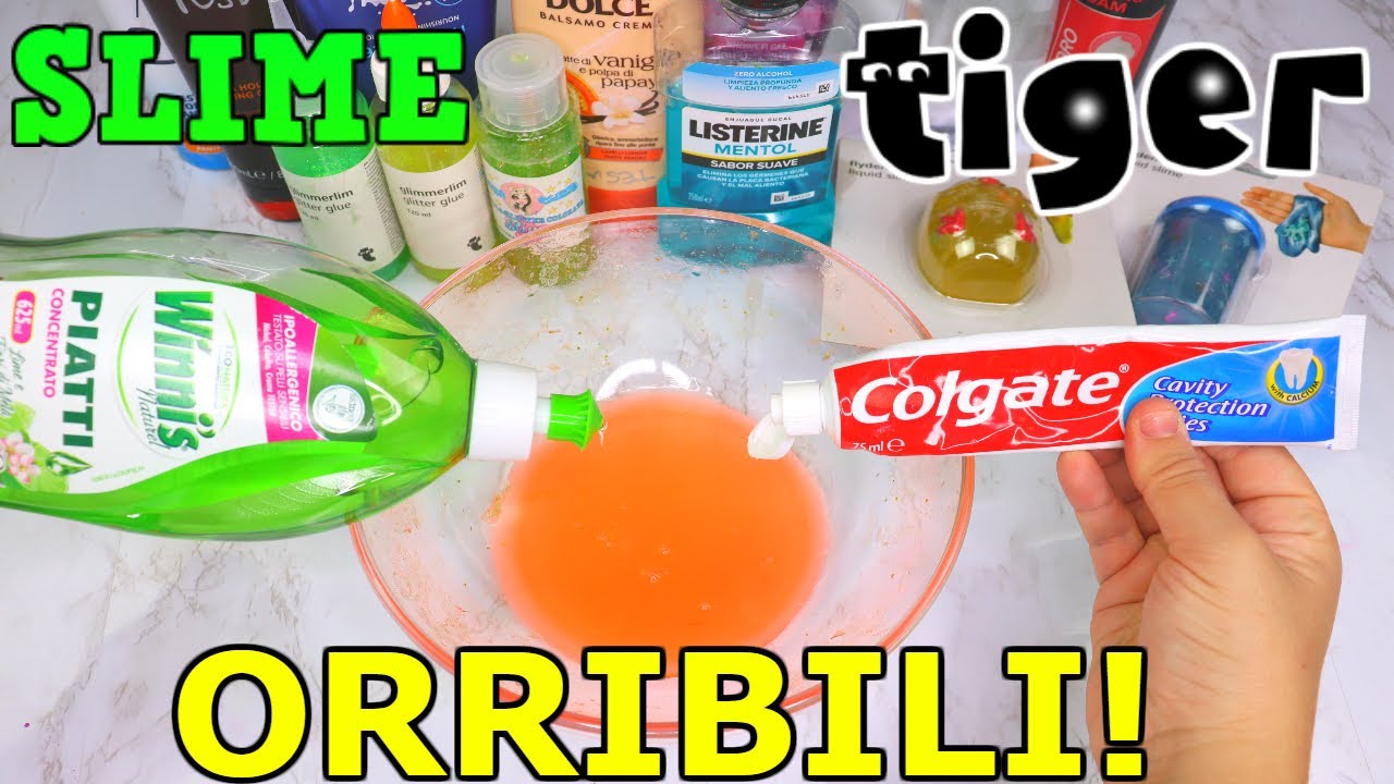 MODIFICO SLIME di TIGER ORRIBILI e SCIOLTI in SLIME FLUFFY BELLISSIMI!