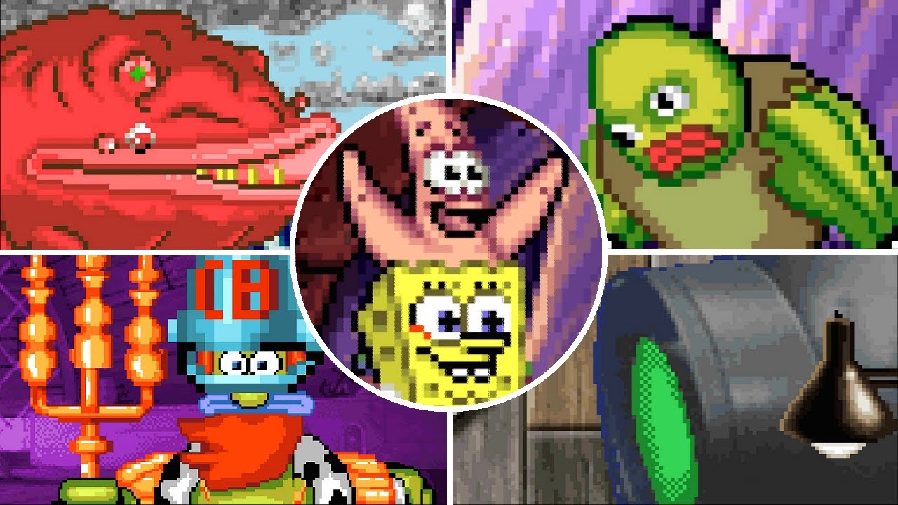 The SpongeBob SquarePants Movie Game (GBA) - All Bosses | No Damage [4K]