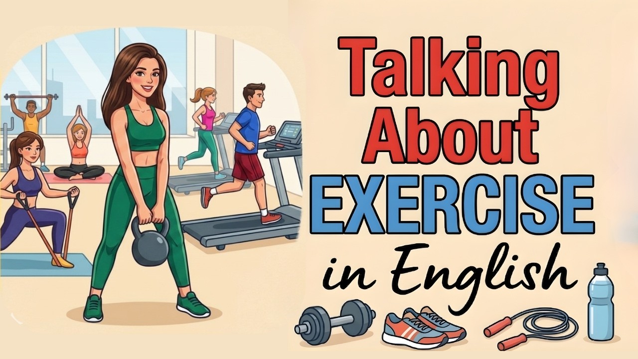 Talking About Exercise in English | Easy English Podcast | Fitness Vocabulary