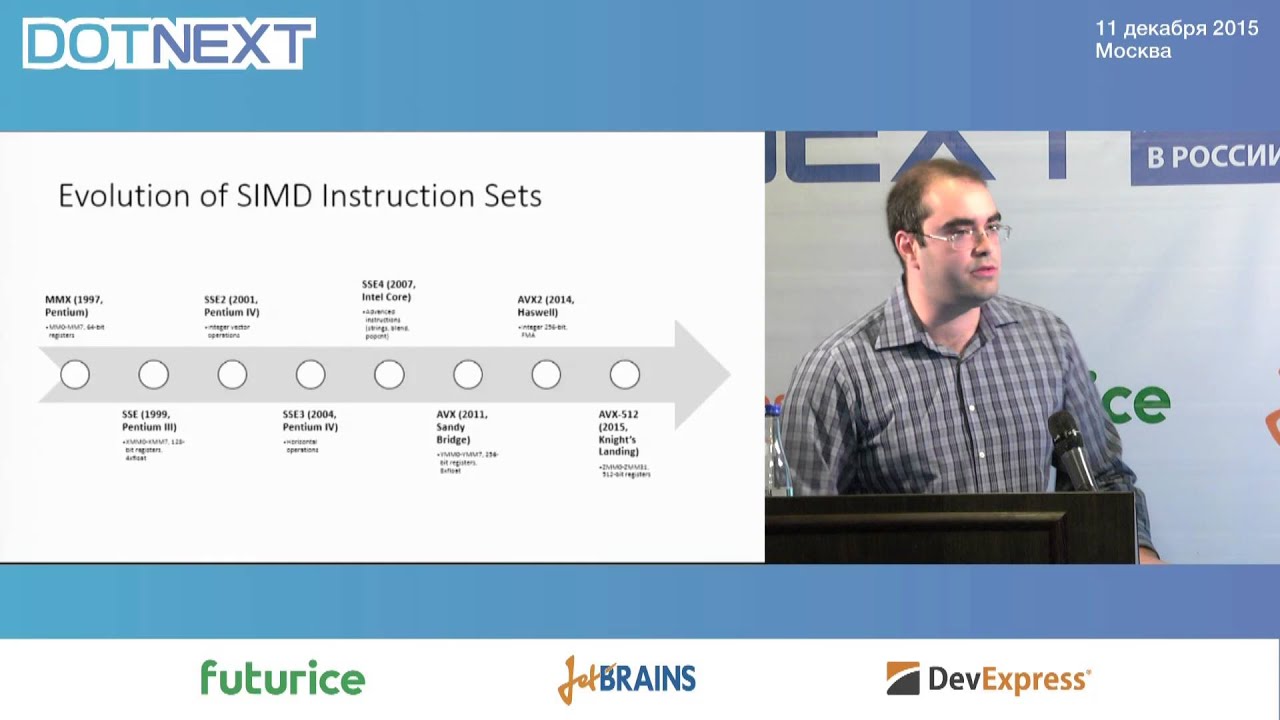 Sasha Goldshtein — The Vector in Your CPU: Exploiting SIMD for Superscalar Performance