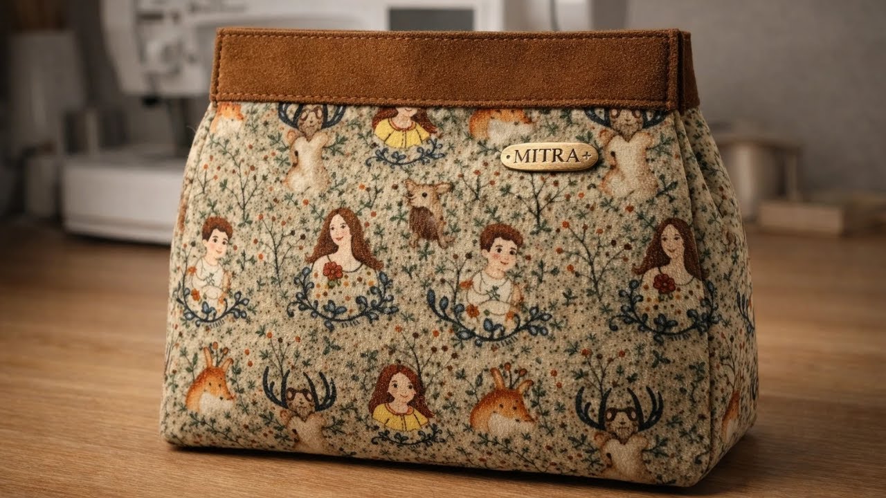 Sew Together | NO PATTERN Corduroy Bag – Easy & Quick Tutorial (No Talking)