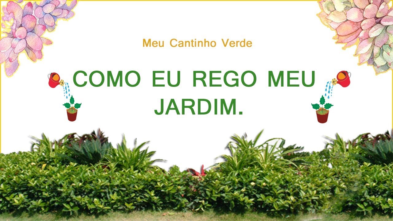 Querem ver como eu rego o meu jardim ?