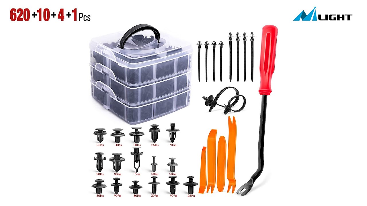 Nilight 635Pcs Car Push Retainer Clips