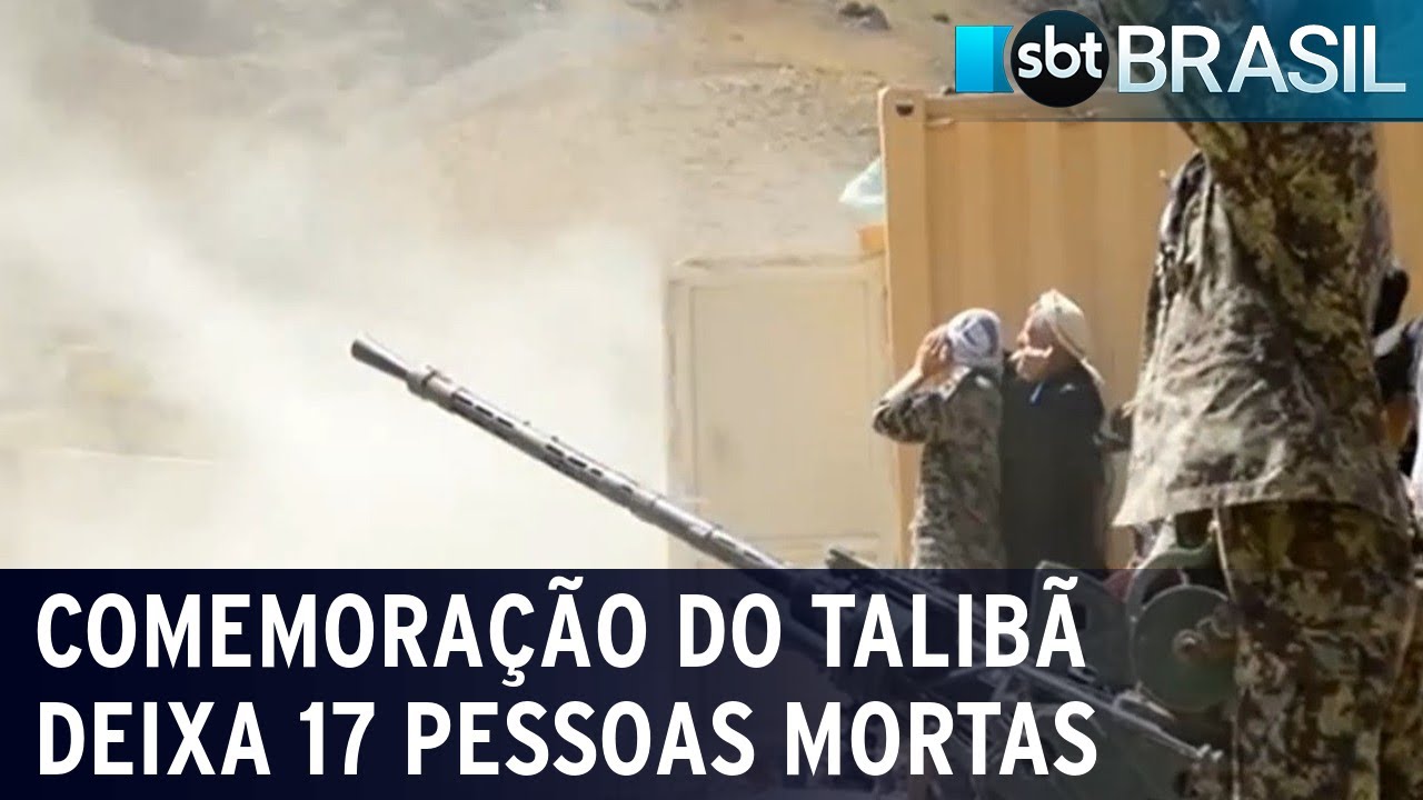 Afeganistão: comemoração do Talibã provoca morte de 17 pessoas | SBT Brasil (04/09/21)
