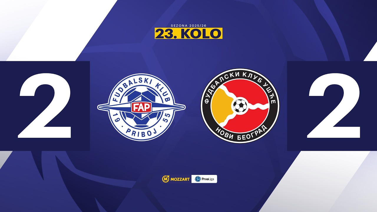 MBPLS 2025/26 - 23.Kolo: FAP – UŠĆE NOVI BEOGRAD 2:2 (0:1)