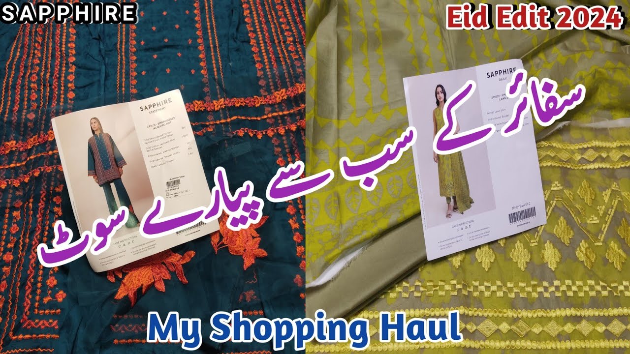 Sapphire Shopping Haul | Sapphire Eid Collection 2024 | Sapphire Summer Collection 🛍