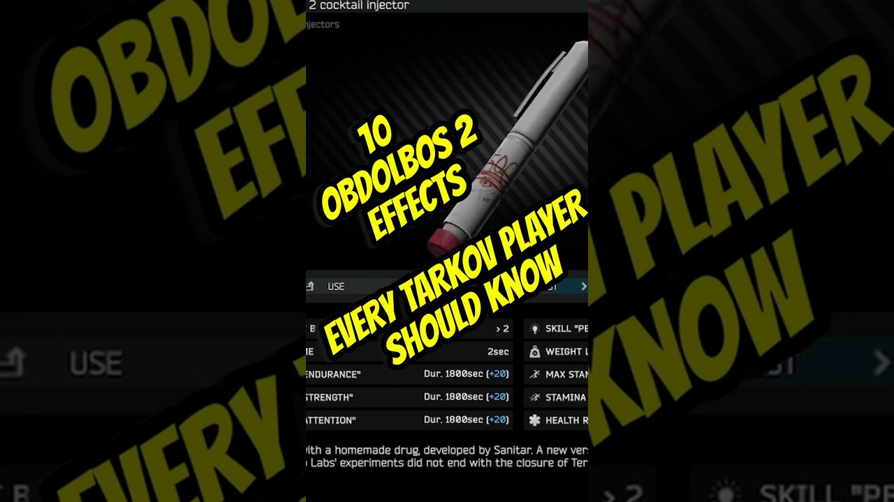 10 Obdolbos 2 Effects Every Tarkov Player Should Know  #escapefromtarkov #tarkov  #eft
