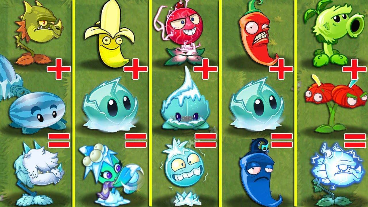 Pvz 2 Discovery - All Plants Evolution Fusion NOOB - PRO - HACKER - GOD (p18)