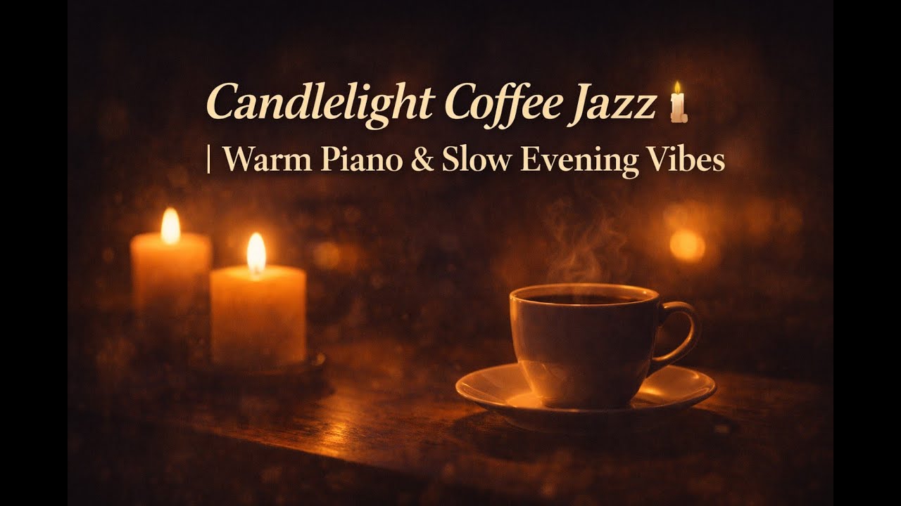 Candlelight Coffee Jazz 🕯️ | Warm Piano & Slow Evening Vibes