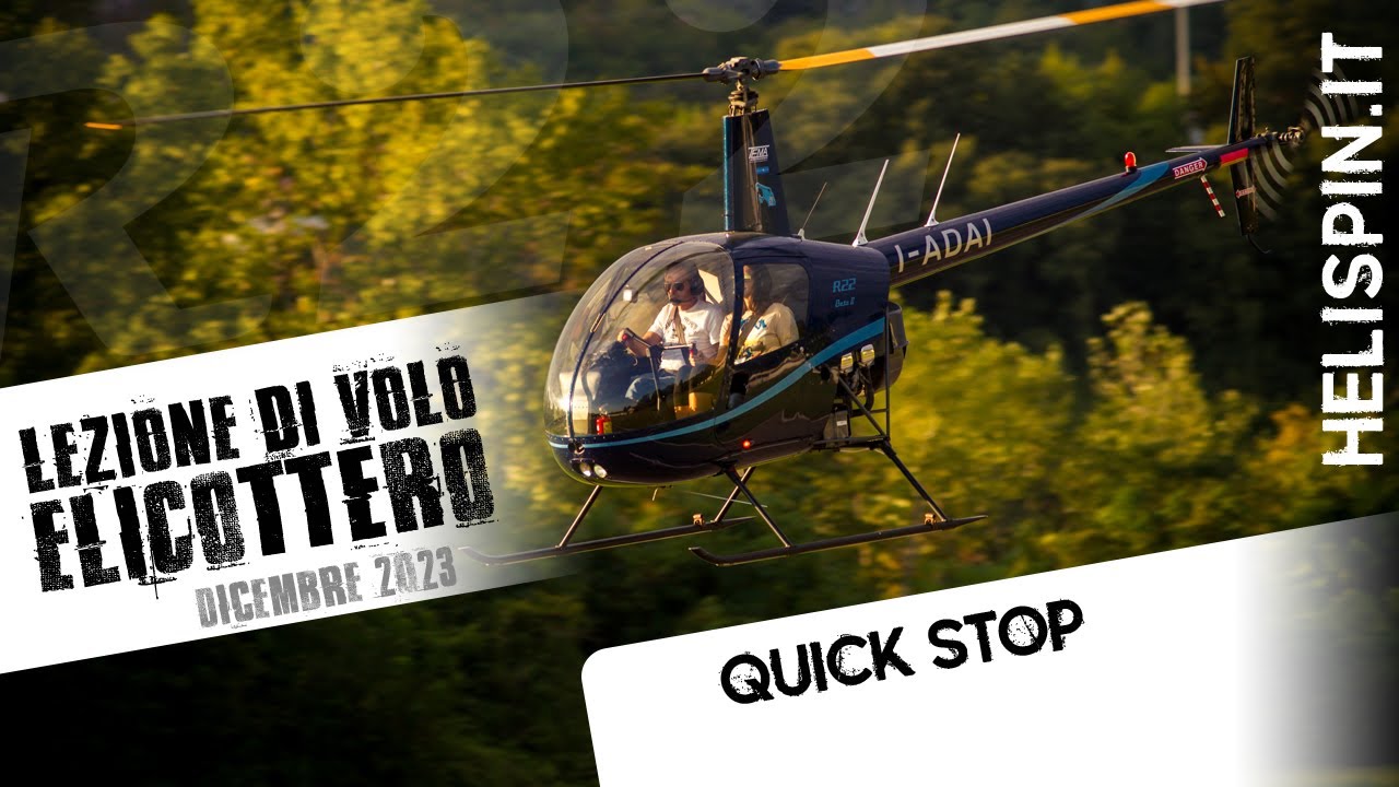 Lezione di volo Dicembre 2023 - Quick Stop
