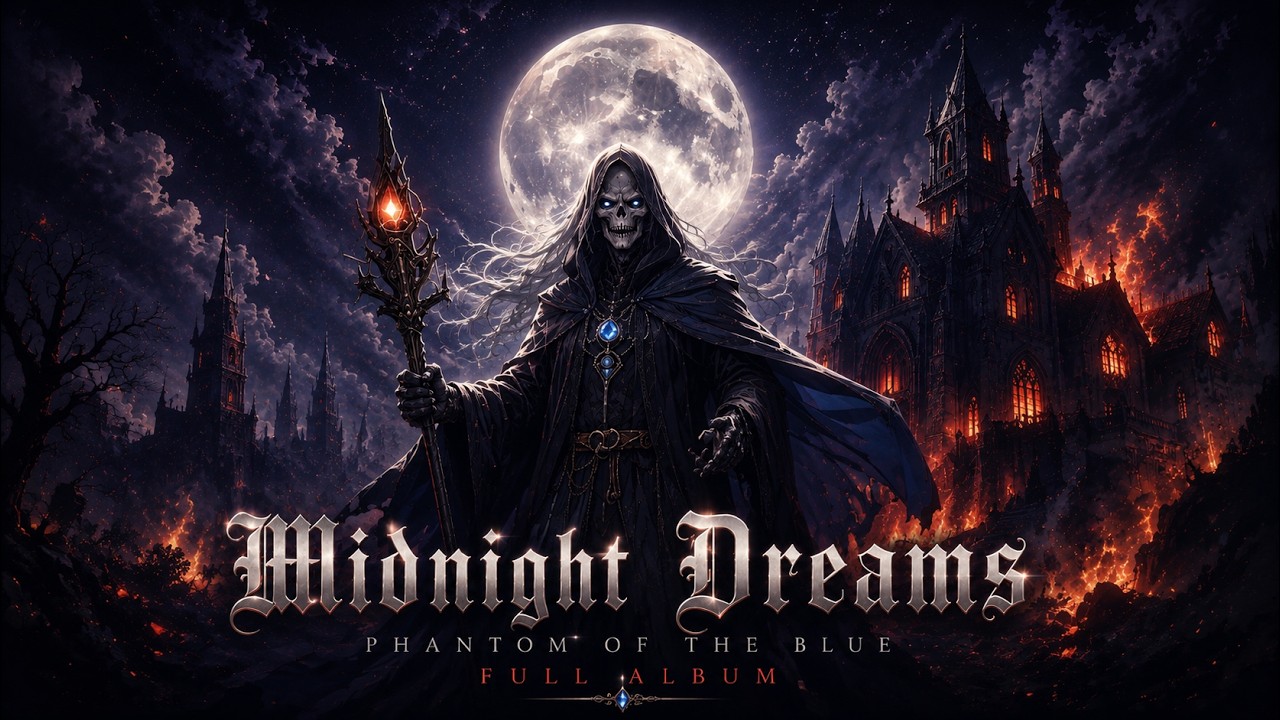 Midnight Vampire Dreams 🌕 Sad Rock for Sleepless Nights & Writing (1 Hour Mix)