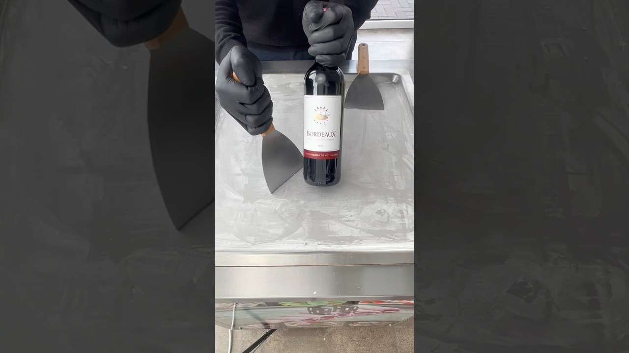 Ice Cream Rolls | Bordeaux Red Wine &ndash; Elegant & Bold Flavor #food #dessert #icecream #france #asmr