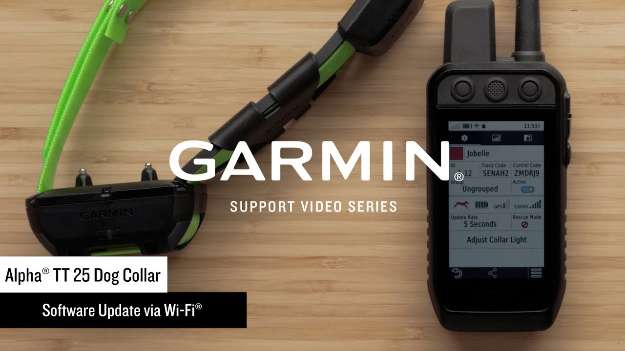 Поддержка Garmin | Собачий ошейник Alpha® TT 25 | Обновление по Wi-Fi®