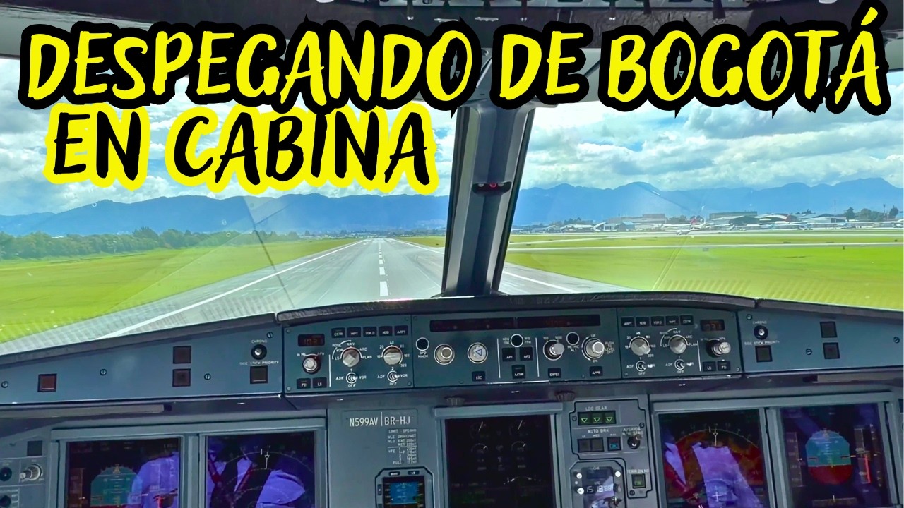 Despegando en cabina Airbus 320 de Bogotá | ESPECTACULAR |