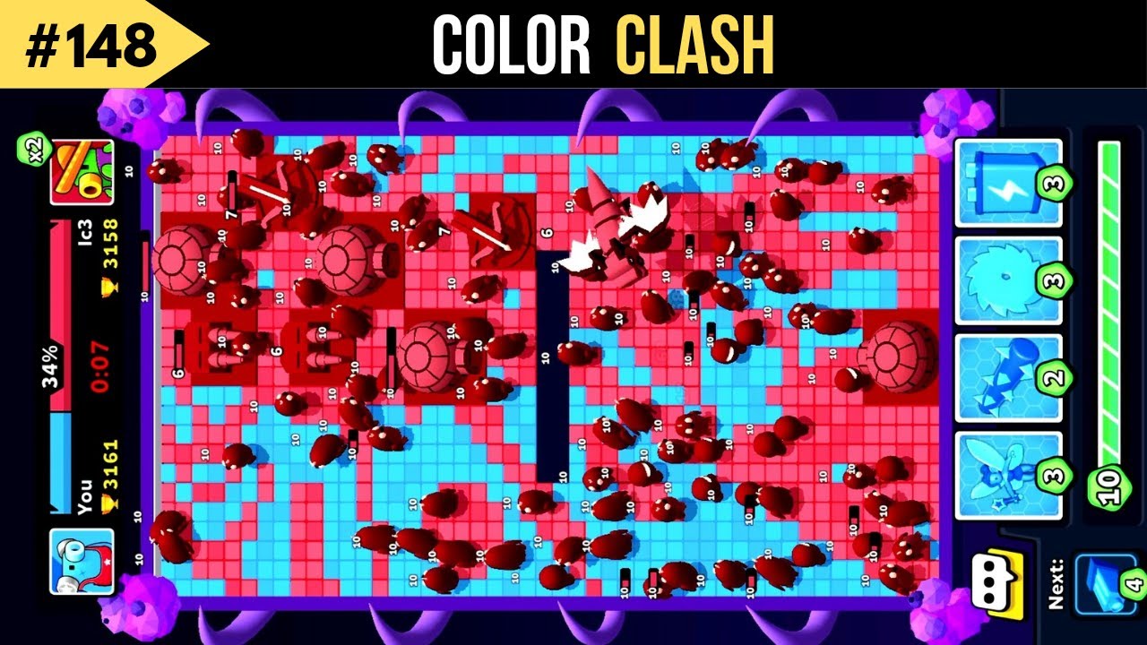 Color clash gameplay - color clash mobile game - satisfying games android part 148