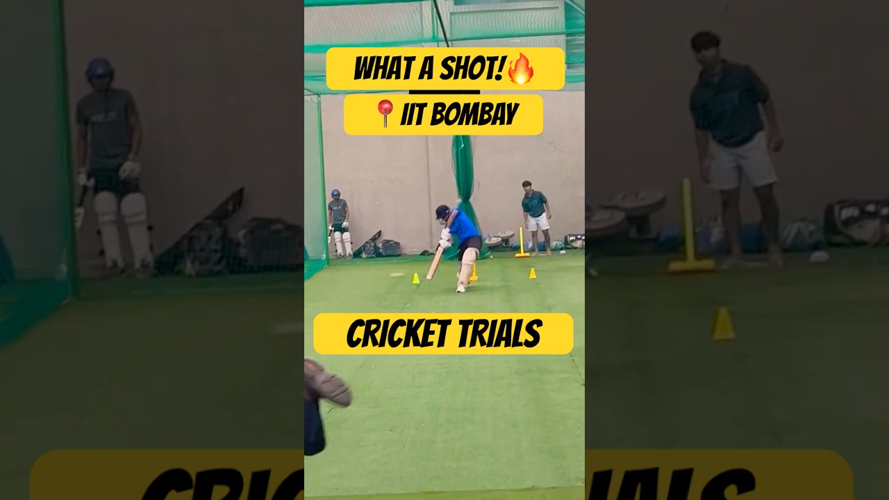 Inter-IIT Pre camp Cricket Trials, IIT Bombay 🤩#shorts #iitbombay #worldcup #sports #cricket #rcb
