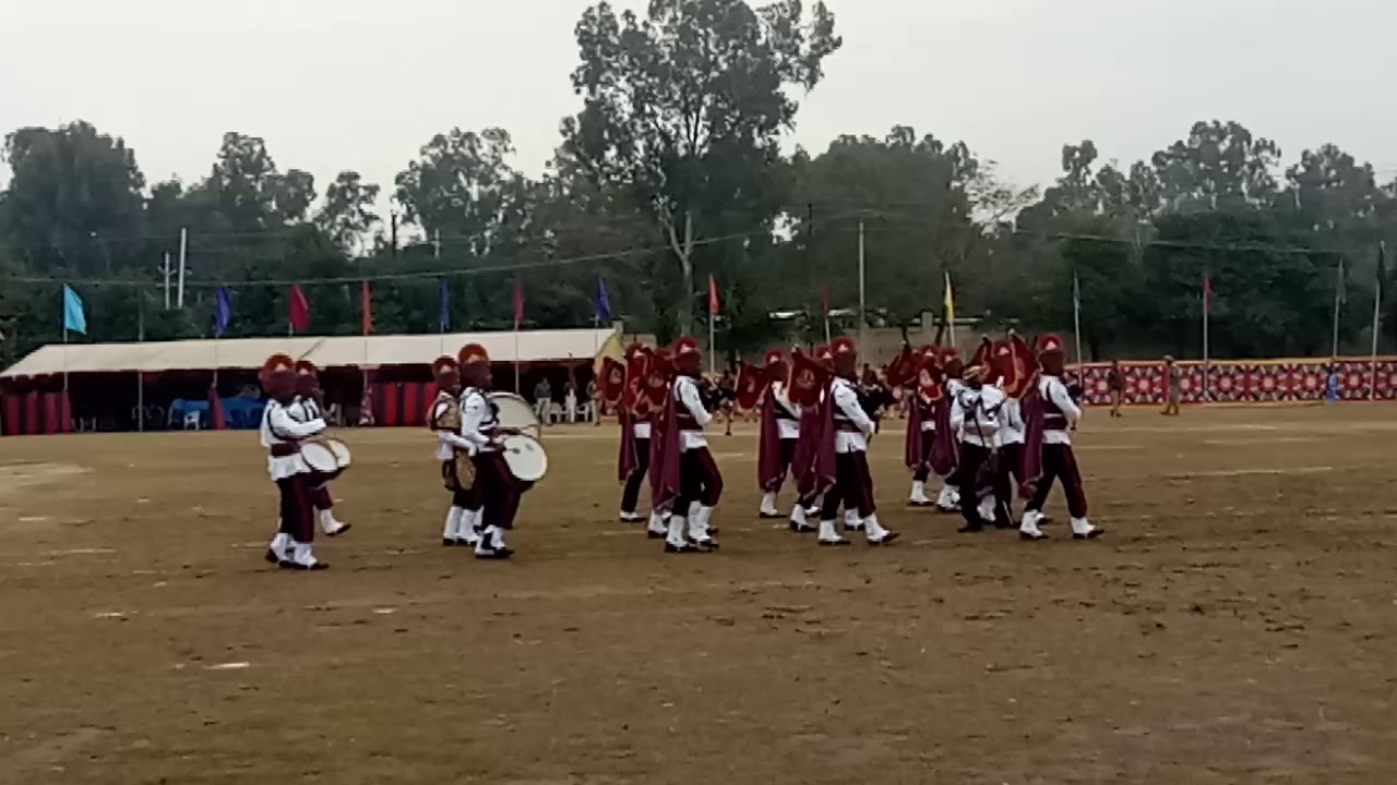 Tamilnadu police pipe &drums band in 19th all India police band competition 2018 in JAMMU and Kashmi