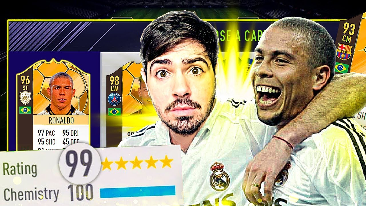 FUT DRAFT MAIS OVERPOWER POSSÍVEL!!! RONALDO FENOMENO, COUTINHO E NEYMAR EMBAÇADISSIMOS!!!