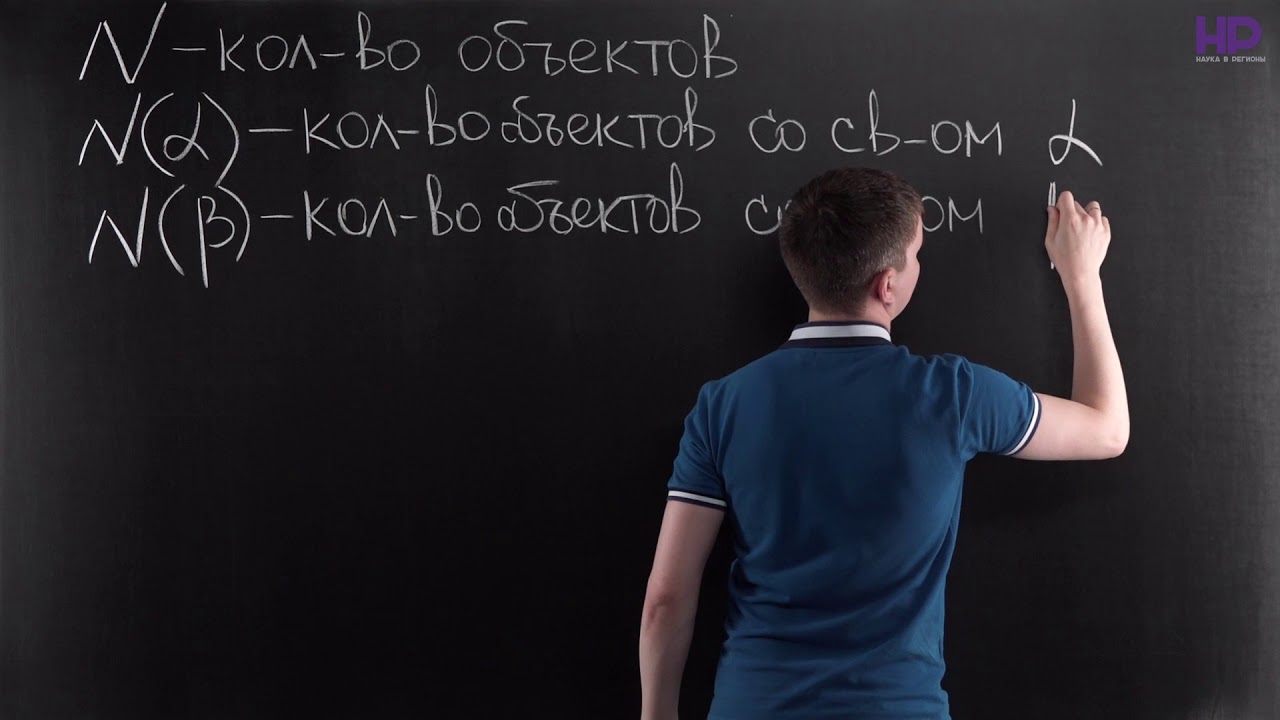 Математика, 10 класс | Комбинаторика. Формула включения и исключения