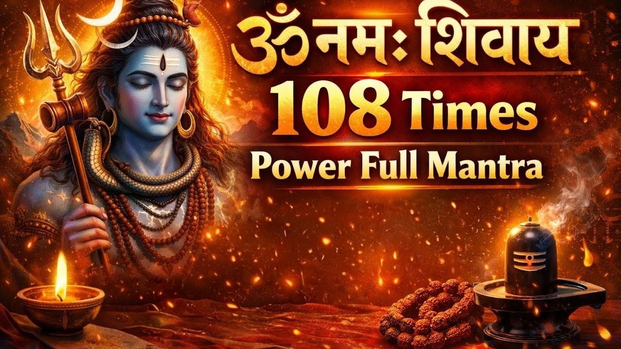 ॐ नमः शिवाय 108 Times | Most Powerful Shiva Mantra | Remove Negative Energy 🕉 Sound Is Divine 