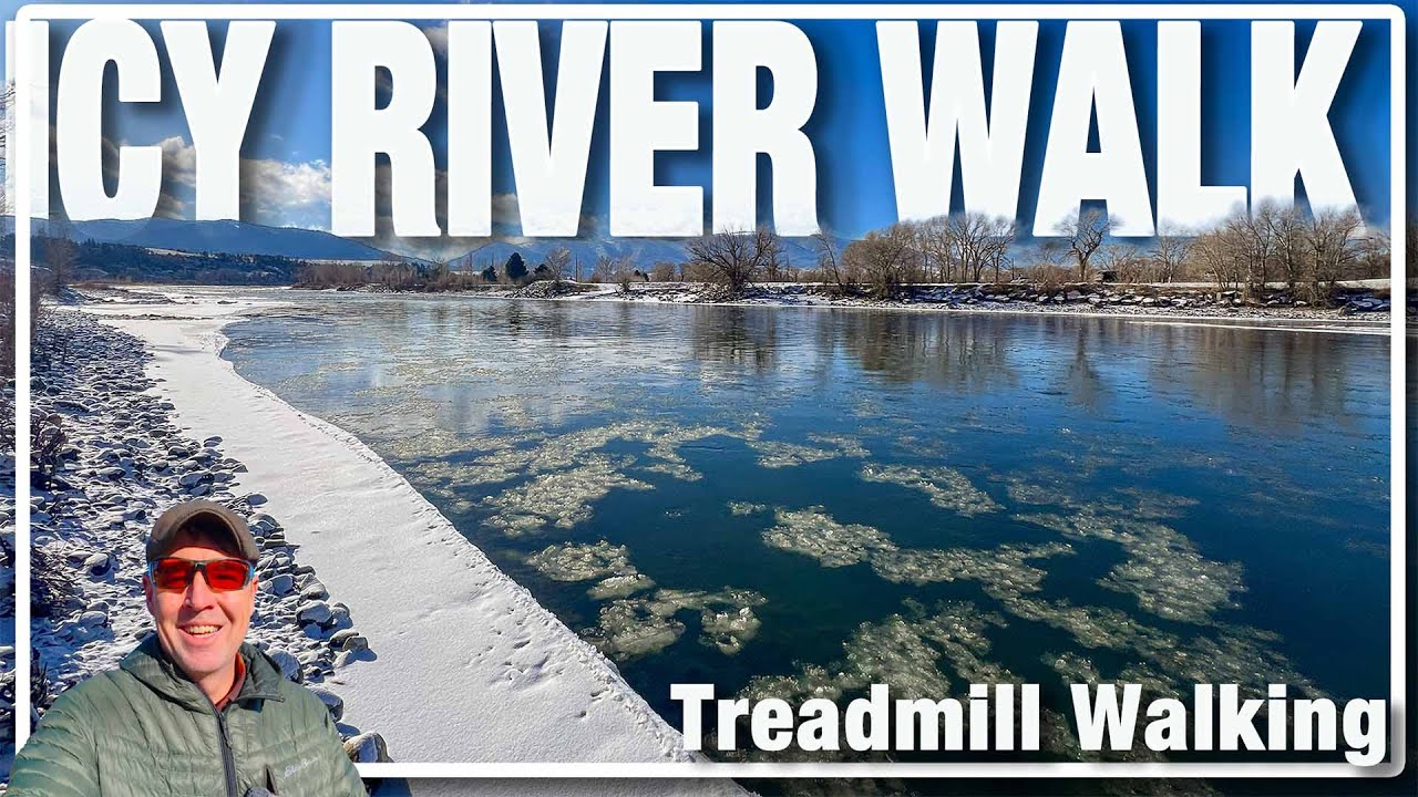 Livingston Frigid Winter Walk Along the Yellowstone ❄️ | Meyers River View Trail w Mountain Views