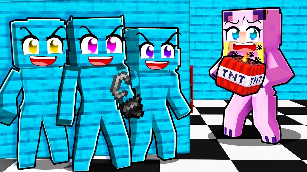 24 STUNDEN von PRANK SISTERS VERFOLGT!  🌸 Minecraft