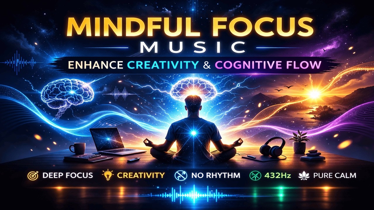 Mindful Focus Music Enhance Creativity & Cognitive Flow @MeditateFlowStudio