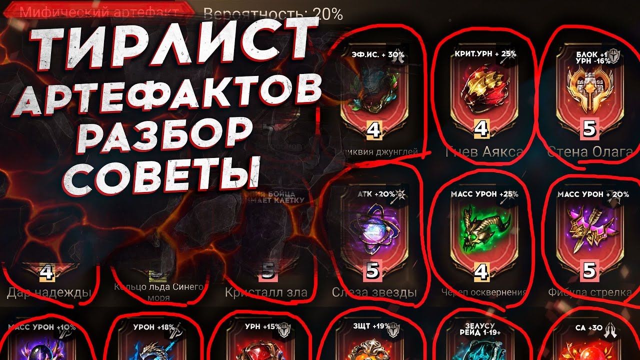 ТОП АРТЕФАКТОВ. РАЗБОР ТИРЛИСТА. СОВЕТЫ. ГДЕ и КОГДА ИСПОЛЬЗОВАТЬ в Watcher of Realms
