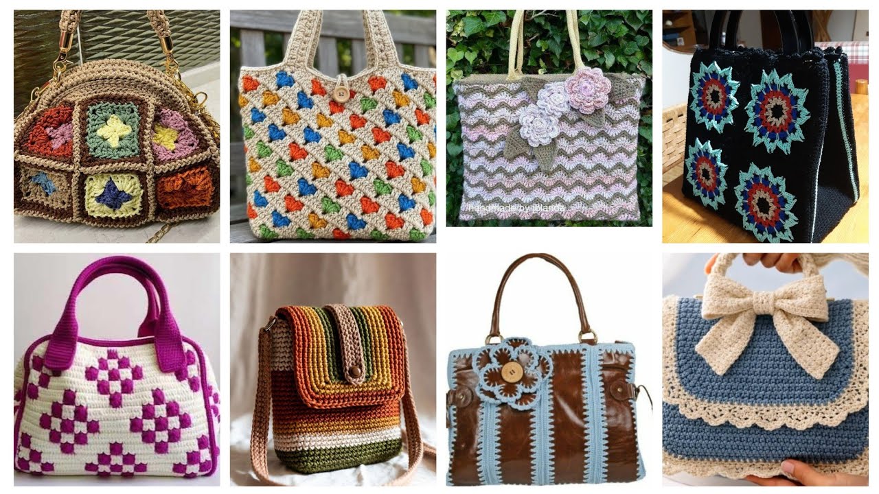 Более 200 привлекательных моделей женских сумок через плечо / новые стильные модели, связанные кр...