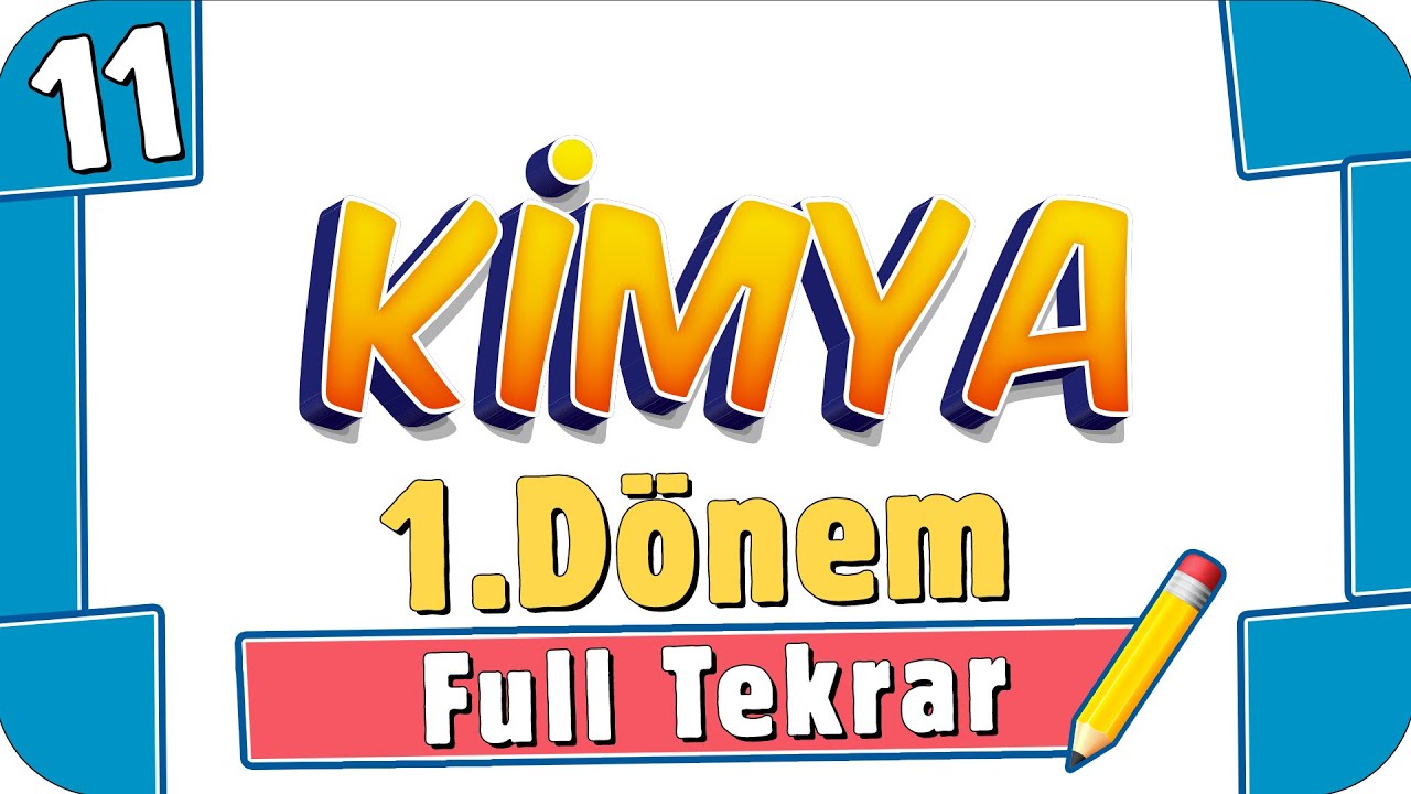 11.Sınıf Kimya | 1.Dönem Full Tekrar Kampı 🔁 #2022