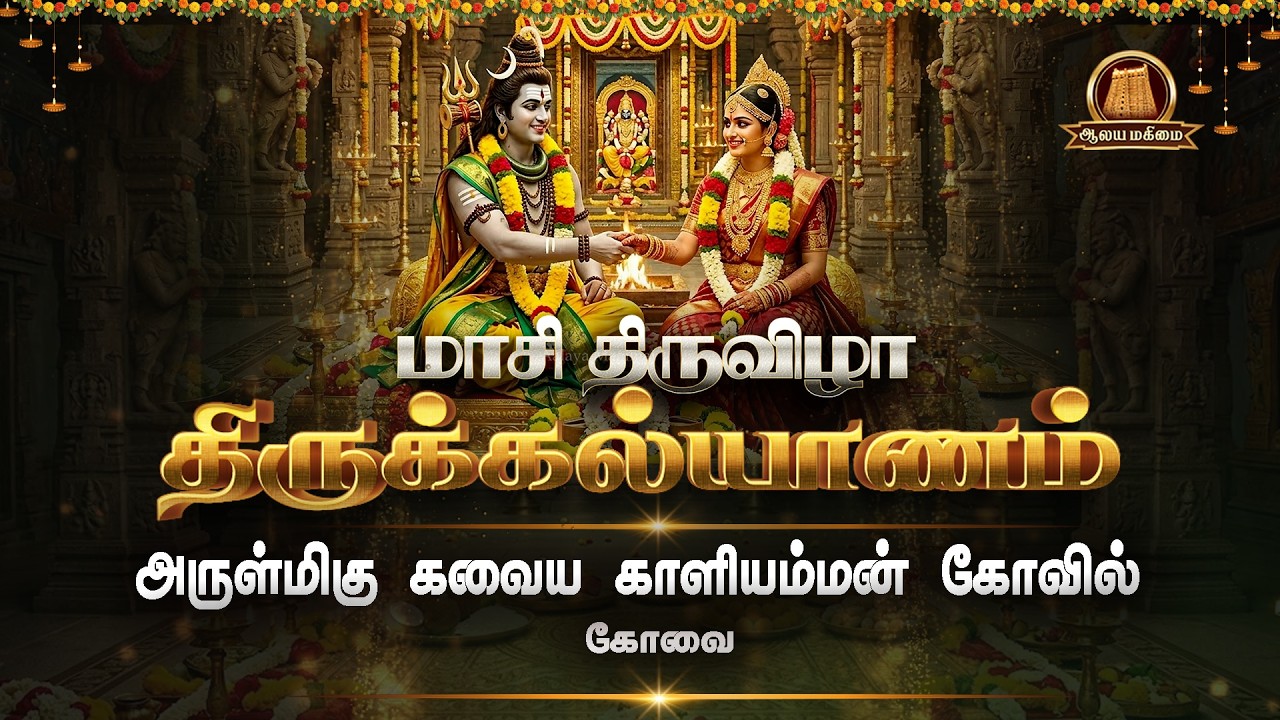 🔴Live: திருக்கல்யாணம் | மாசி திருவிழா | கவைய காளியம்மன் திருக்கோவில் கோவை | Masi Tiruvizha Live