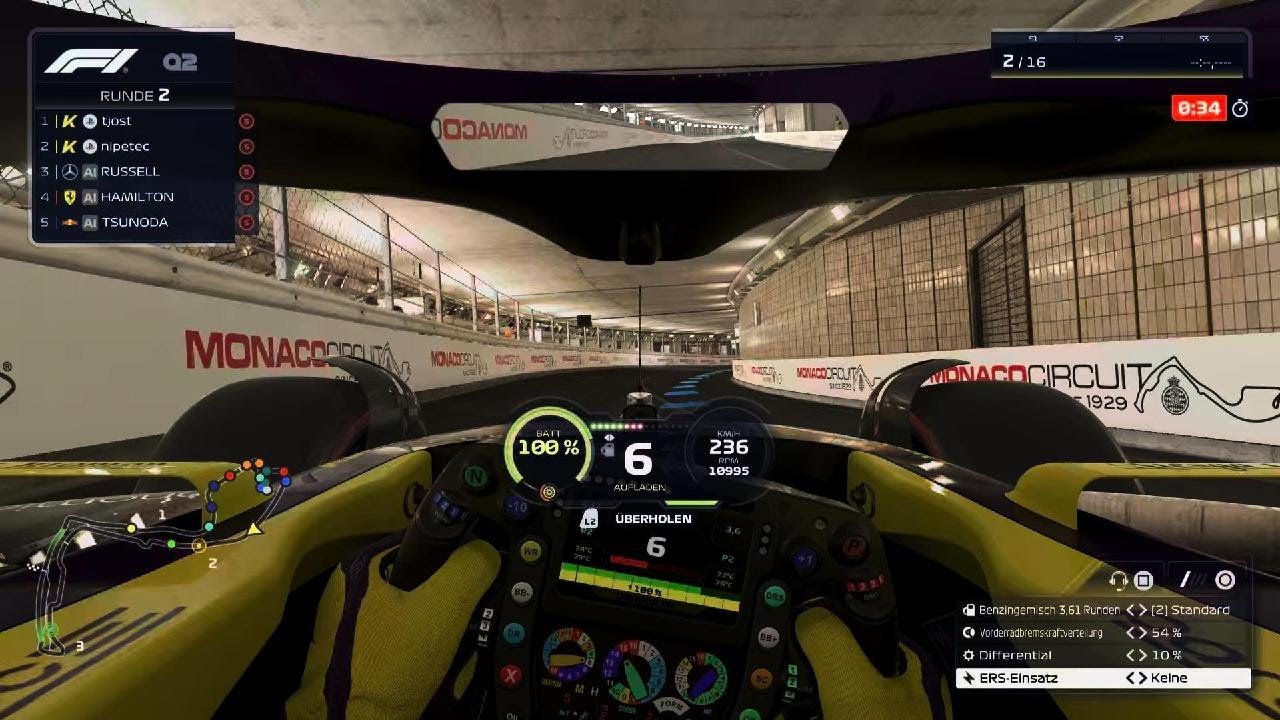 F1 25 Monaco Qualifikation under 1 second 