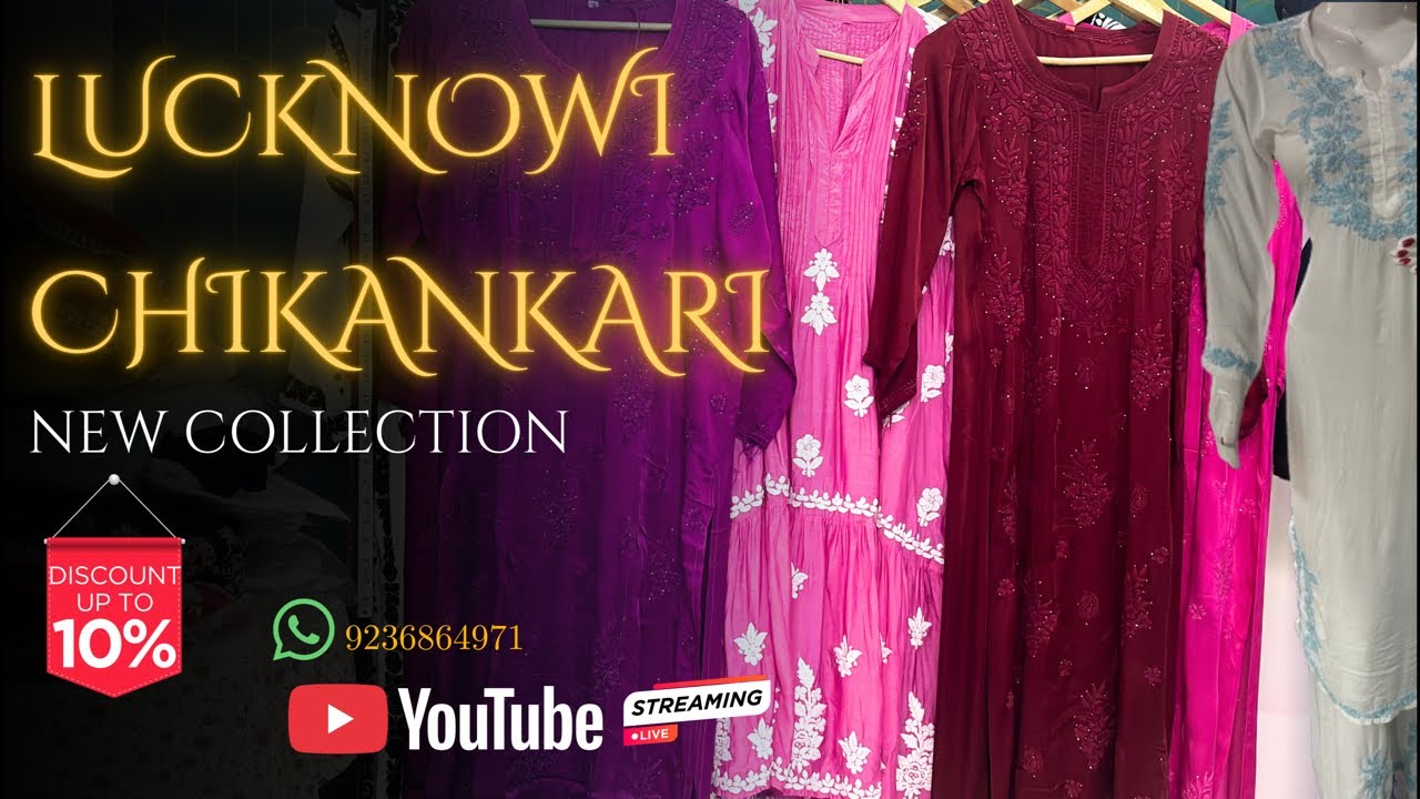Lucknowi Chikankari best budget chikankari 🌸BOOKING NO| 9236864971 |#yt #chikankari #fashion #live