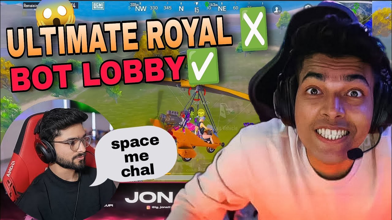 Godl Jonathan Destroy Ultimate Royal Lobby Like Bot Lobby😱Bgmi Pro Enemy Vs Bgmi Esports Player 