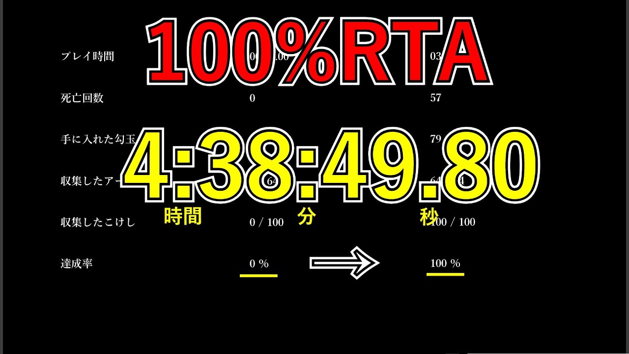100%RTA 4:38:49.80 【影廊 -shadow corridor- 】