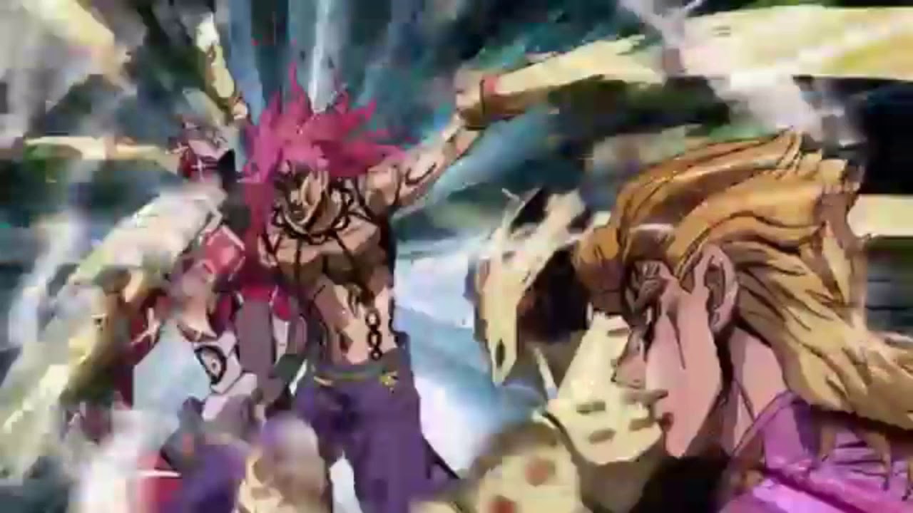 Giorno MUDA'S Diavolo with GER for about 10 hours but giornos theme is playing