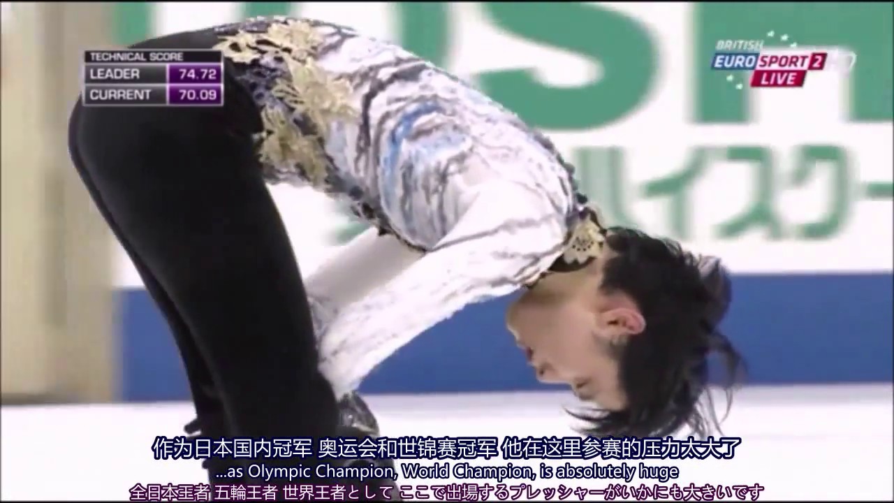 （英・中・日字幕付き）NHK 2014 FS - Yuzuru Hanyu [Eurosport-British]