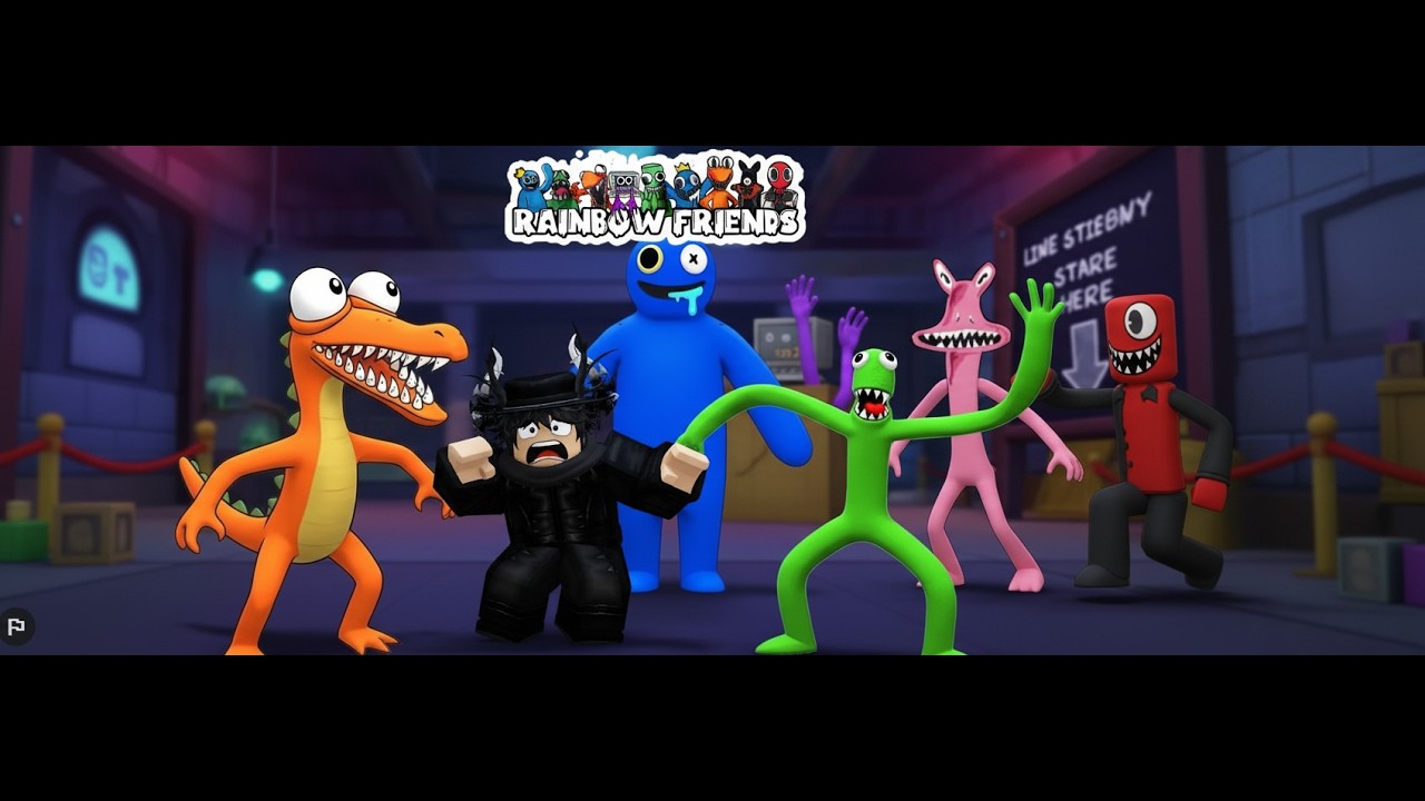 Trying to Survive Rainbow Friends… (So Scary) 👀 #roblox