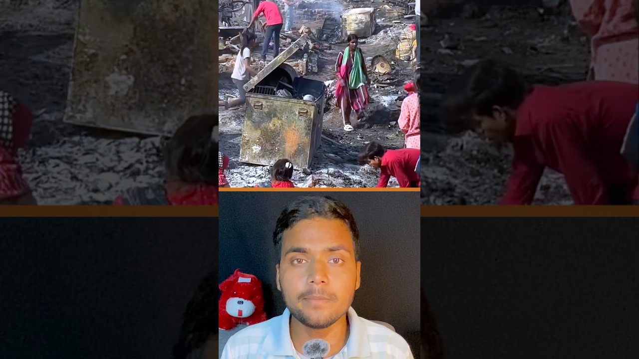 Lucknow Massive Fire | Hundreds Of Homes Burned In Minutes #shorts