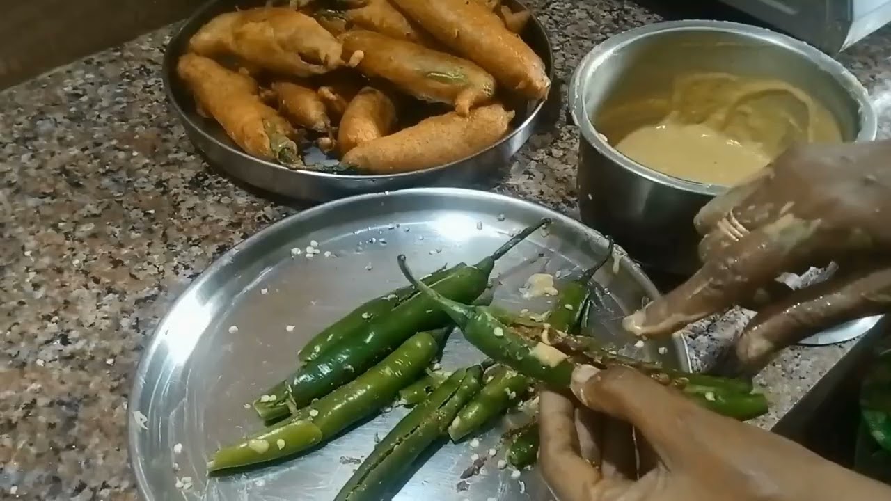 MIRCHI Bajji how to  make like easy 