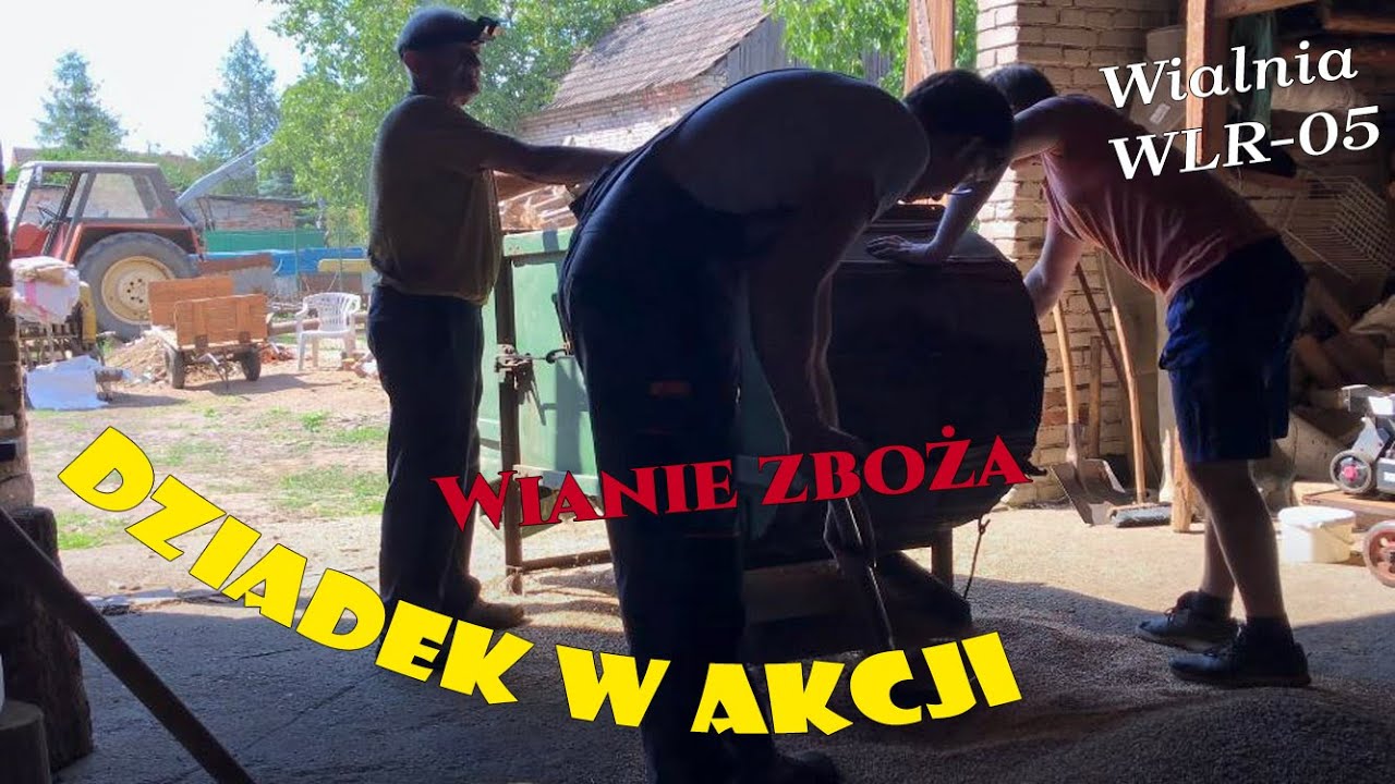 Czyszczenie zboża do siewu | Dziadek w akcji | Wialnia WLR-05
